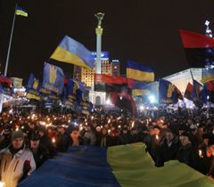 New Year New year celebrations at Kyiv's central square, the Maidan