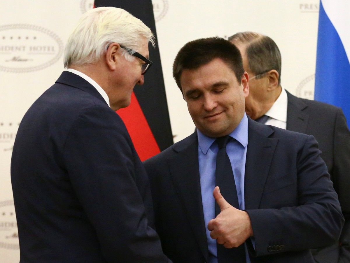 Штайнмаєр, Клімкін / REUTERS Штайнмаєр, Клімкін / REUTERS