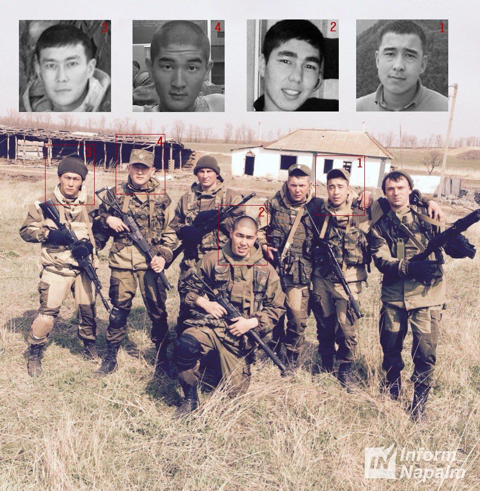российские солдаты-калмыки 