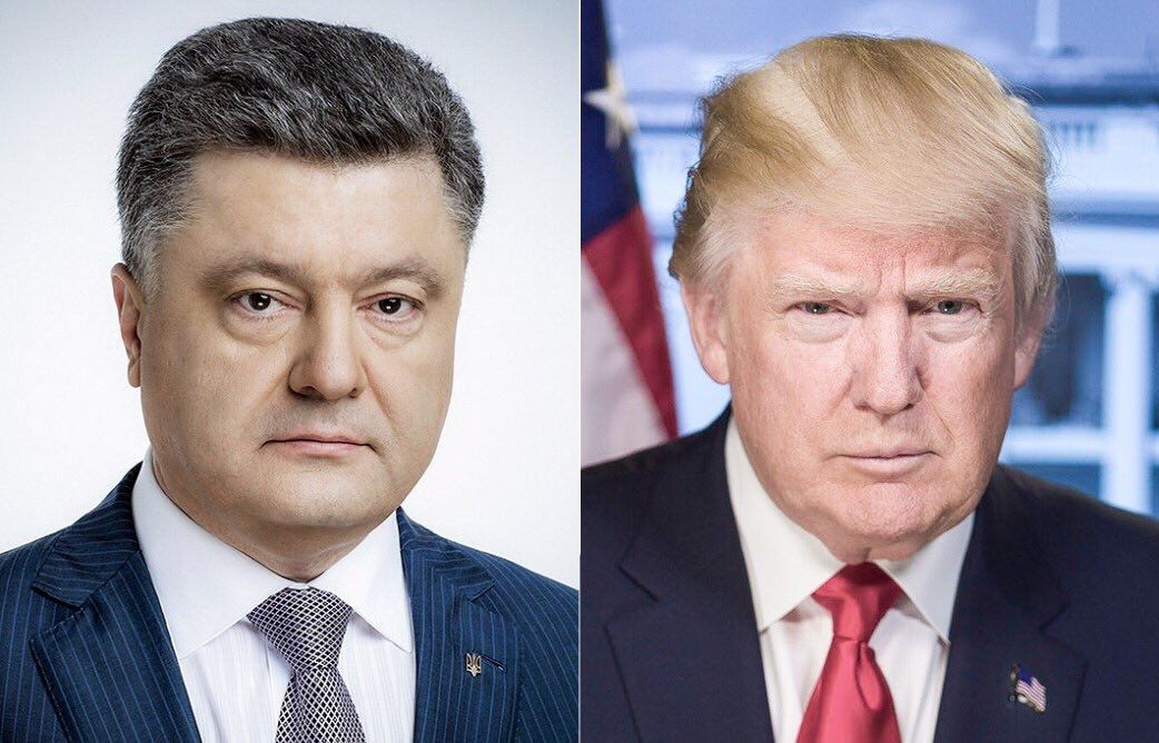 Порошенко и Трамп отметили необходимость установления режима полного прекращения огня на Донбассе