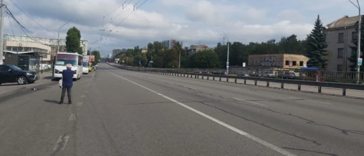Первая репетиция военного парада парализовала движение в центре Киева