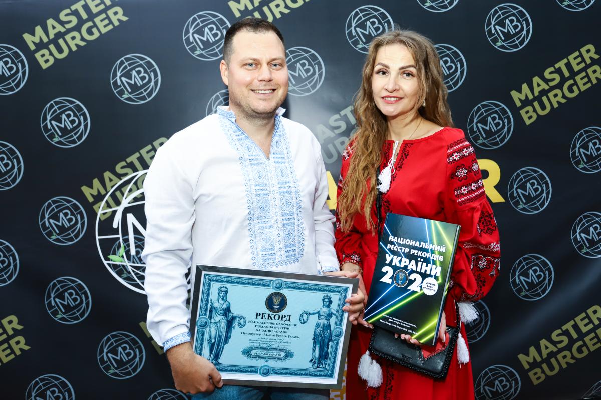 Сеть MASTER BURGER на 30-ю годовщину Дня Независимости Украины попала в Книгу Рекордов Украины!