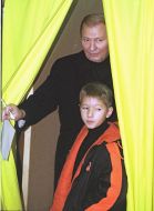 Leonid Kuchma with grandson Roman