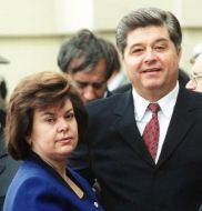 Pavel Lazarenko with his wife Tamara