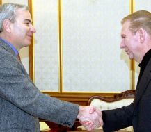Leonid Kuchma and Luca Barbone