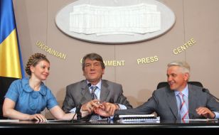 Юлия Тимошенко, Виктор Ющенко и Владимир Литвин