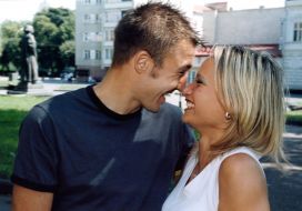 Yaroslav Popovich and his bride Sindy-Maria