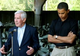 Richard Lugar and Barak Obama