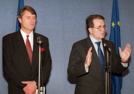 Viktor Yushchenko and Romano Prodi
