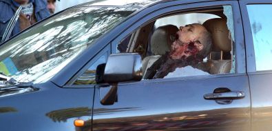 Stepan Senchuk shot down in his jeep