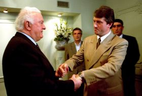 Victor Yushchenko and Eduard Shevarnadze