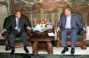 Vladimir Putin and Leonid Kuchma