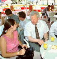 Alexander Moroz in a Students’ Cafe