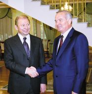 Leonid Kuchma and Islam Karimov