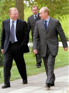  Leonid Kuchma and Vladimir Putin 