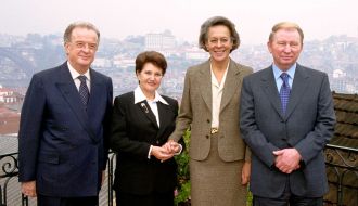 Lyudmila Kuchma, Leonid Kuchma, Jorje Sampaio