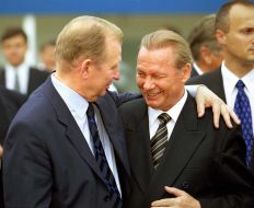 Leonid Kuchma and Rudolf Shuster