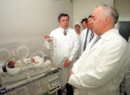Visit of Tkachenko to regional hospital