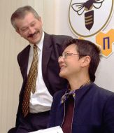 Ірина Хакамада та Віктор Пинзеник