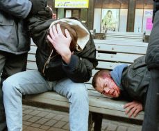 Фани білоруської футбольної збірної після бійки