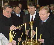 Leonid Kuchma, Viktor Yushchenko and Ivan Plyushch