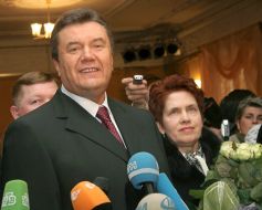 Viktor and Lyudmila Yanukovich