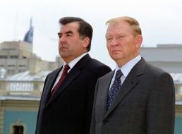 Емомалі Рахмон та Леонід Кучма