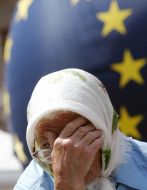 An elderly woman