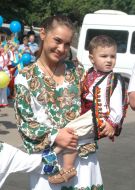 Vitalina Yushchenko with her son Viktor