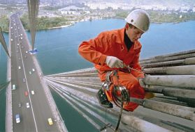 Speleologist-steeplejack Dmitri Malikov