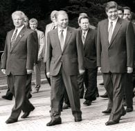 Aleksandr Moroz, Leonid Kuchma and Pavel Lazarenko