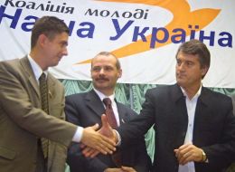 Victor Yushchenko, Yuri Krivoruchko, Vyachslav Kirilenko 