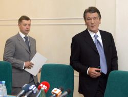 Viktor Yushchenko and Igor Dryzhchany