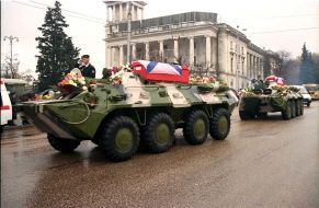 Coffins with the bodies of the Kursk’s crew