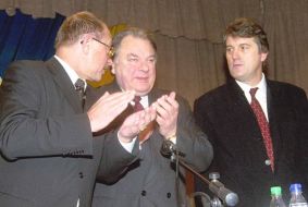 Gennady Udovenko, Vyacheslav Koval and Viktor Yushchenko