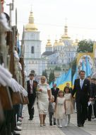 Viktor Yushchenko with family