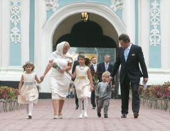 Viktor Yushchenko with family