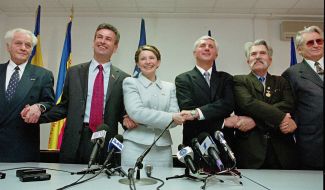 The press conference participants