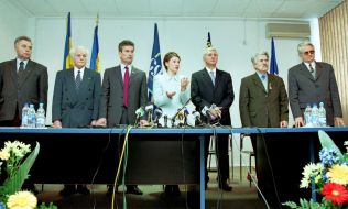 Signing of the agreement on the establishment of an electoral bloc of Yulia Tymoshenko