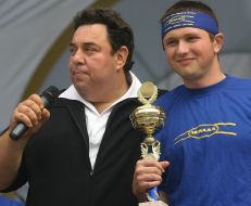 Championship by the high-speed eating up of Ukrainian vareniks