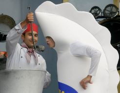 Championship by the high-speed eating up of Ukrainian vareniks