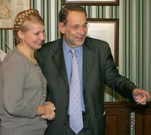 BYUT leader Yuliya Timoshenko met with Javier Solana