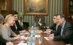 BYUT leader Yuliya Timoshenko met with Javier Solana