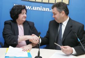 press conference in UNIAN