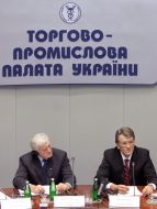 Meeting Yushchenko with Adamkus