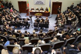 Meeting Yushchenko with Adamkus