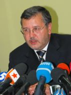 Press conference of Gritsenko