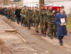 Funeral of serviceman