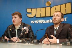 The press conference participants