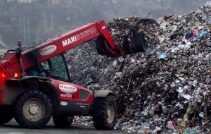 Garbage sorting station in Pirogovo